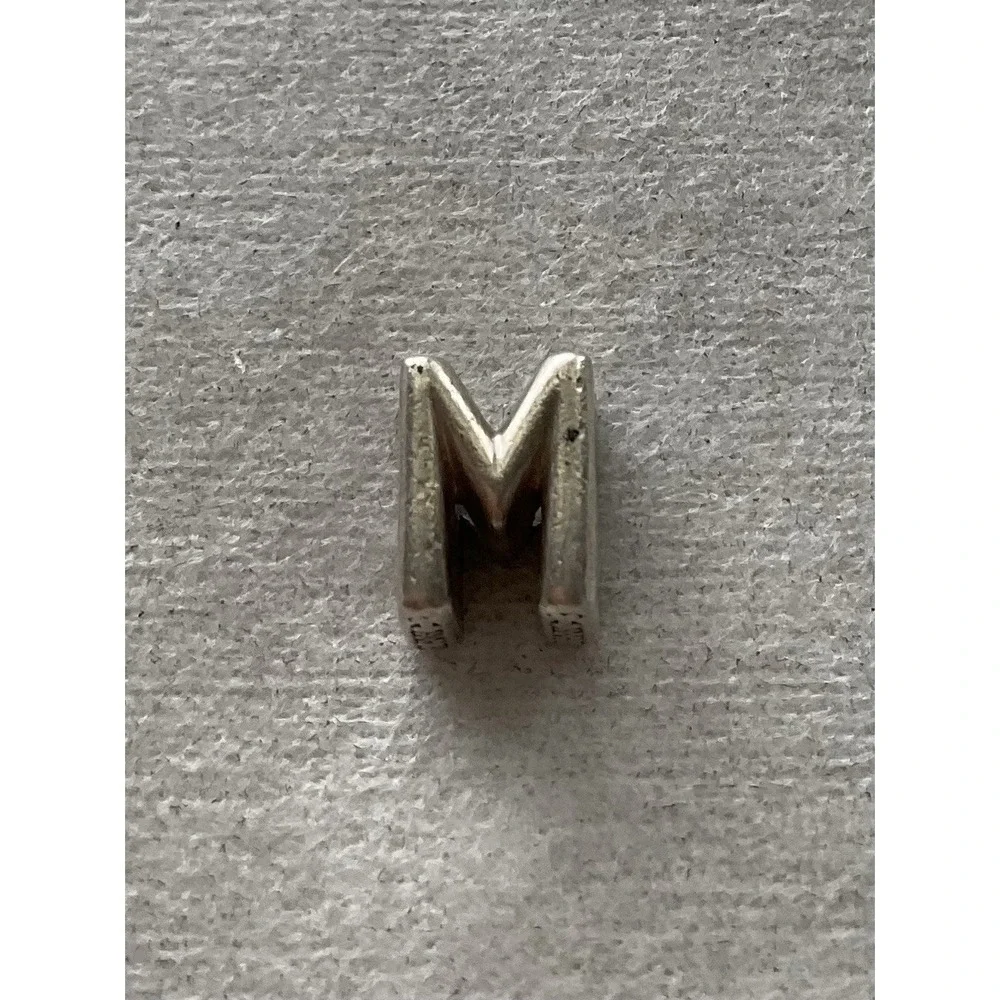 ALE 925 sterling silver Pandora Letter M Alphabet Charm